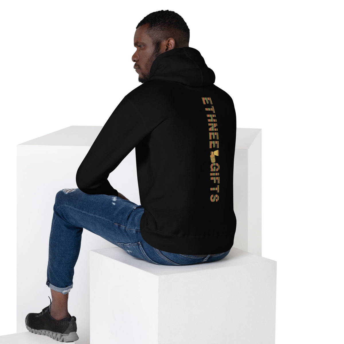 HOODIE HERITAGE SYMBOLS Royal Mask Cultural Power | Ethneegifts Lifestyles
