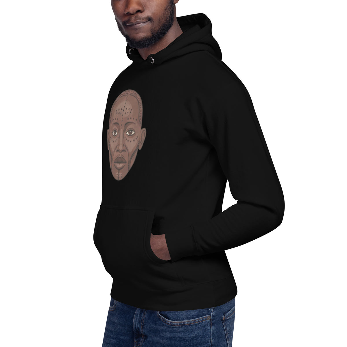HOODIE HERITAGE SYMBOLS Sacred Face | Ethneegifts Lifestyles