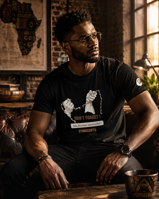BECOME SUCCESSFUL Africa Roots T-shirt | Ethneegifts Lifestyles