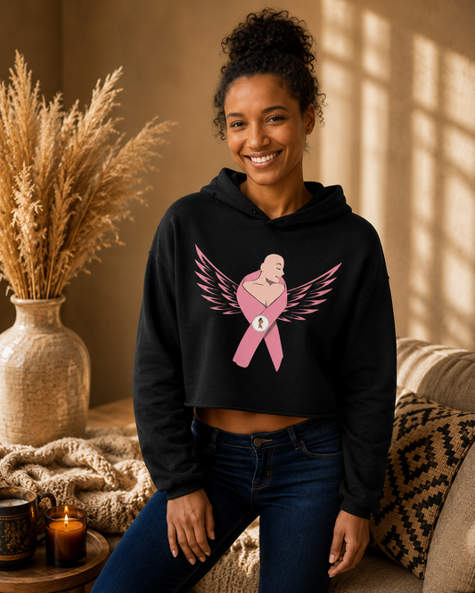 CROP HOODIE CARE ANGEL | Ethneegifts Lifestyles