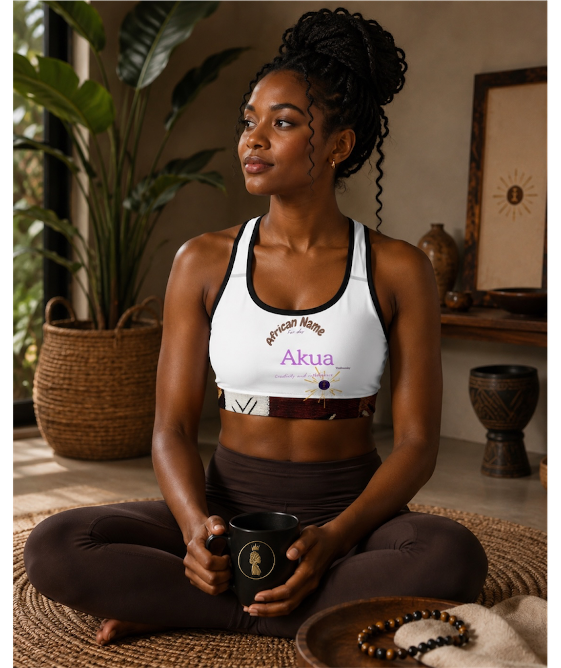Personalised Akua sports bra | Ethneegifts Lifestyles