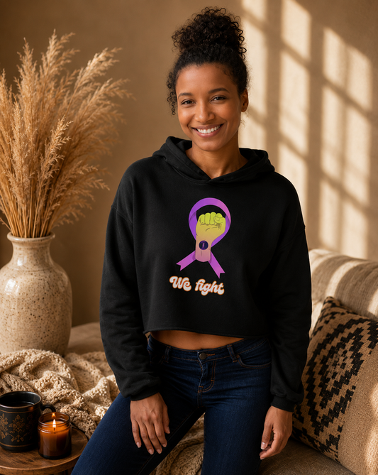 CROP HOODIE CARE WE FIGHT | Ethneegifts Lifestyles