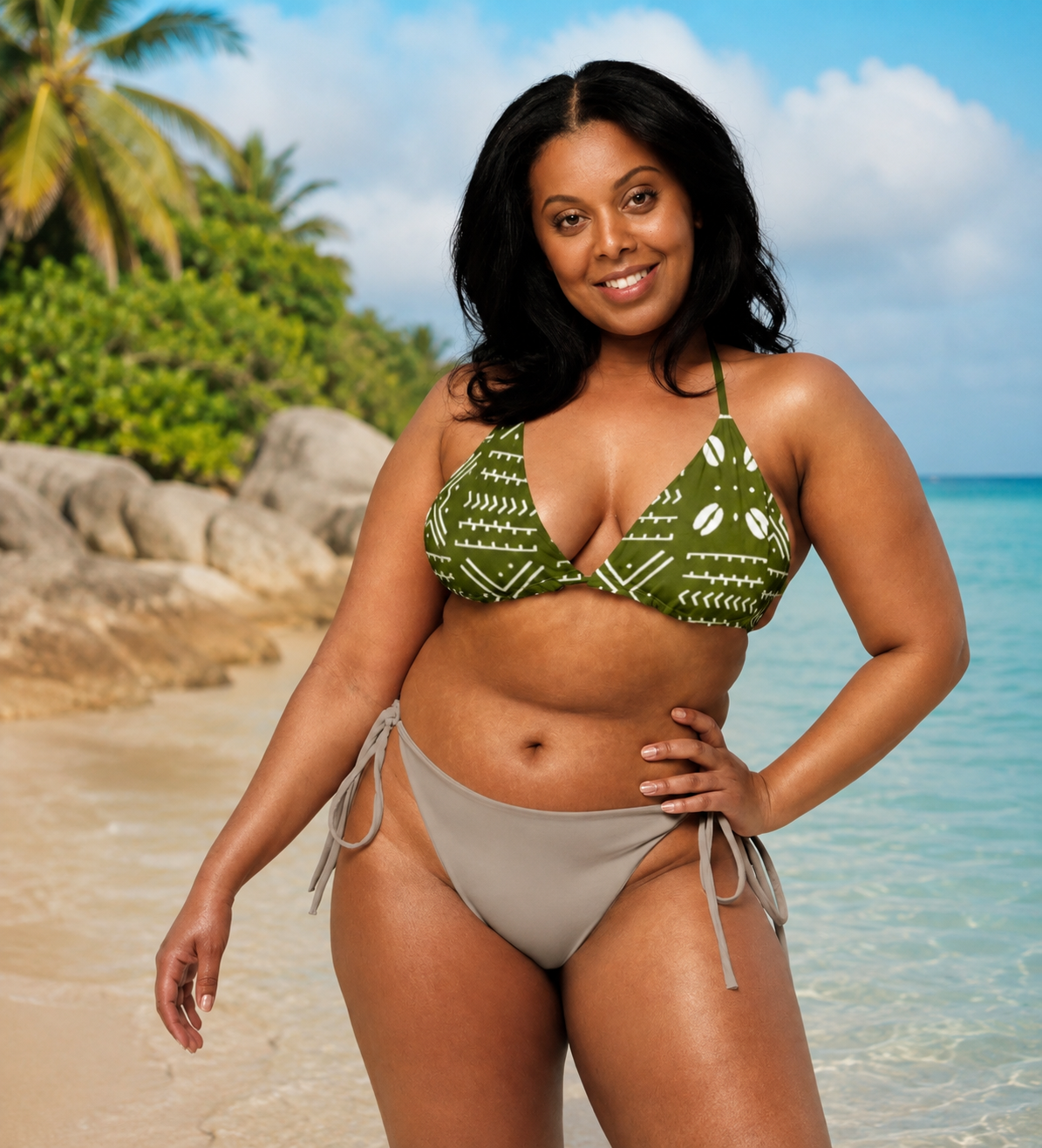 GREEN TOP ROOTS BIKINI | Ethneegifts Lifestyles