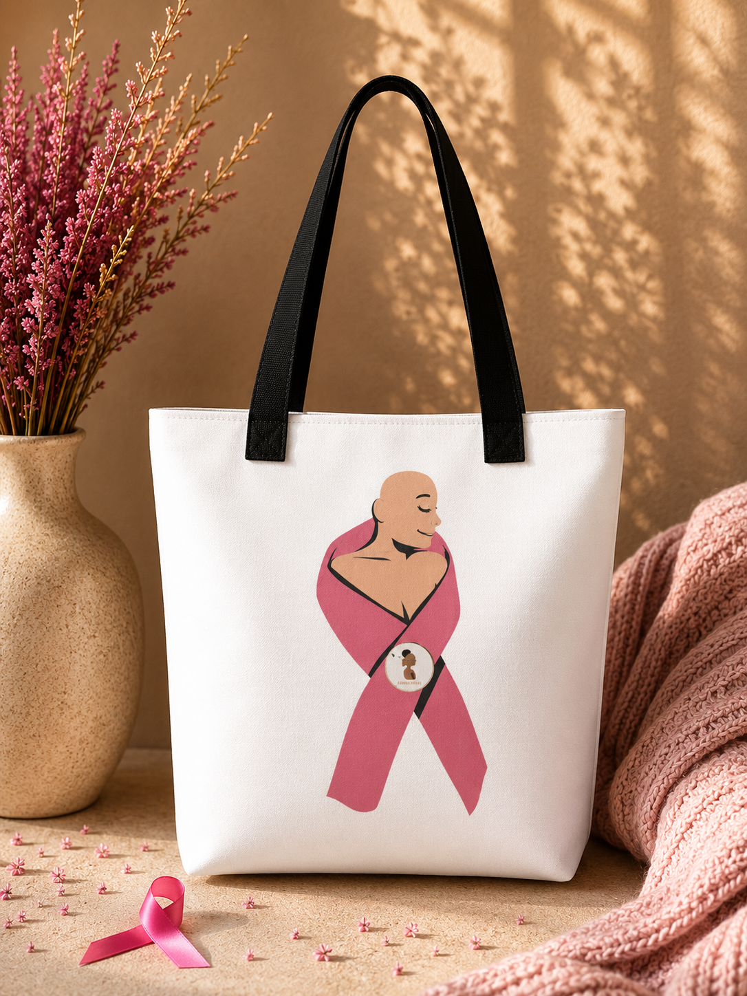 TOTE BAG CARE · PINK RIBBON | Ethneegifts Lifestyles