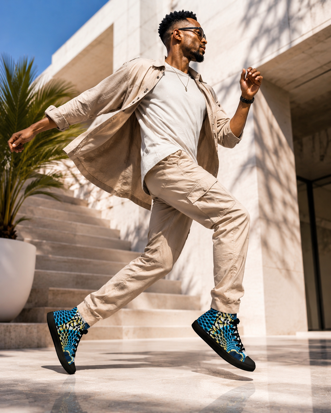 BLUE ROOTS HIGH-TOP | Ethneegifts Lifestyles