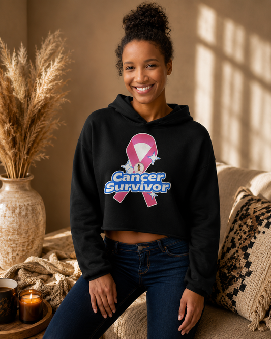 CROP HOODIE CARE SURVIVOR | Ethneegifts Lifestyles