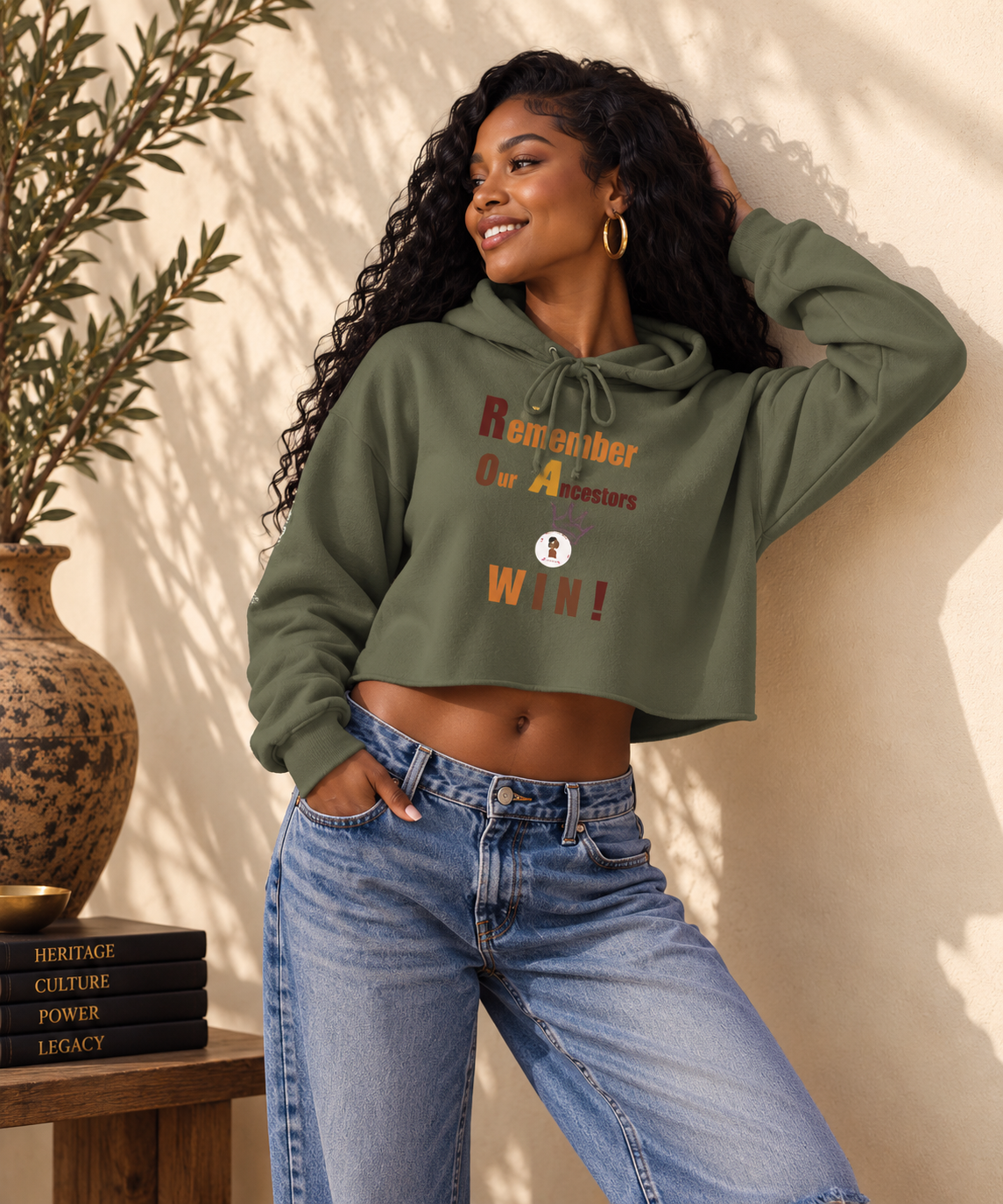 I BELIEVE ROOTS CROP HOODIE | Ethneegifts Lifestyles