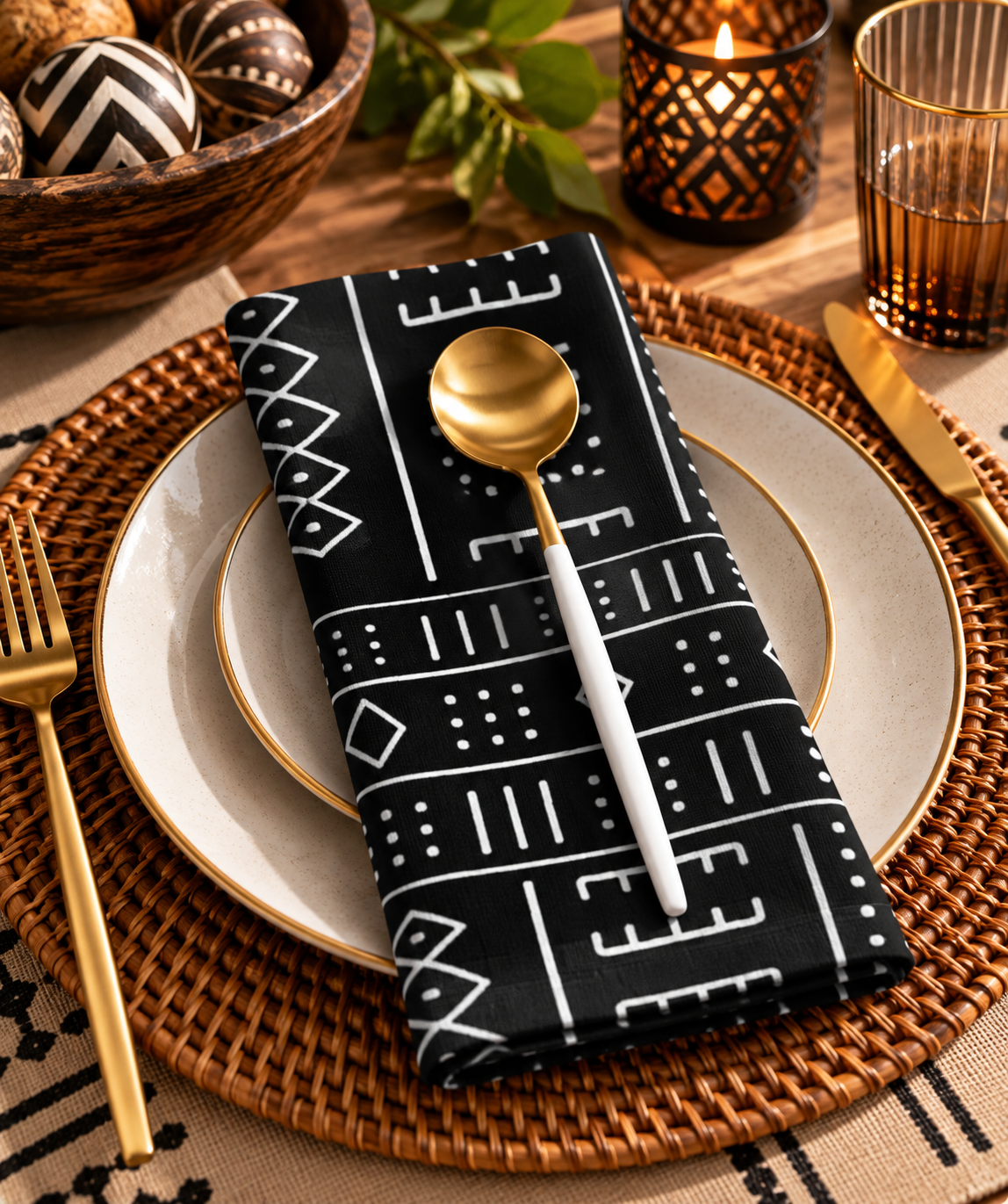Heritage inspired cloth napkin set design