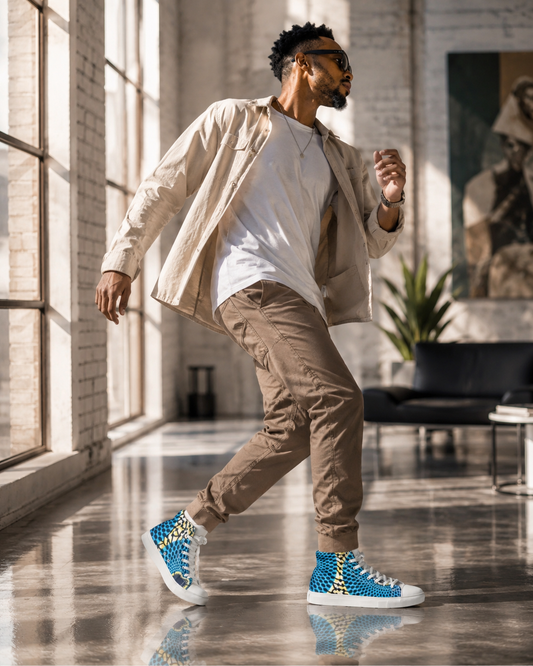 BLUE ROOTS HIGH-TOP | Ethneegifts Lifestyles