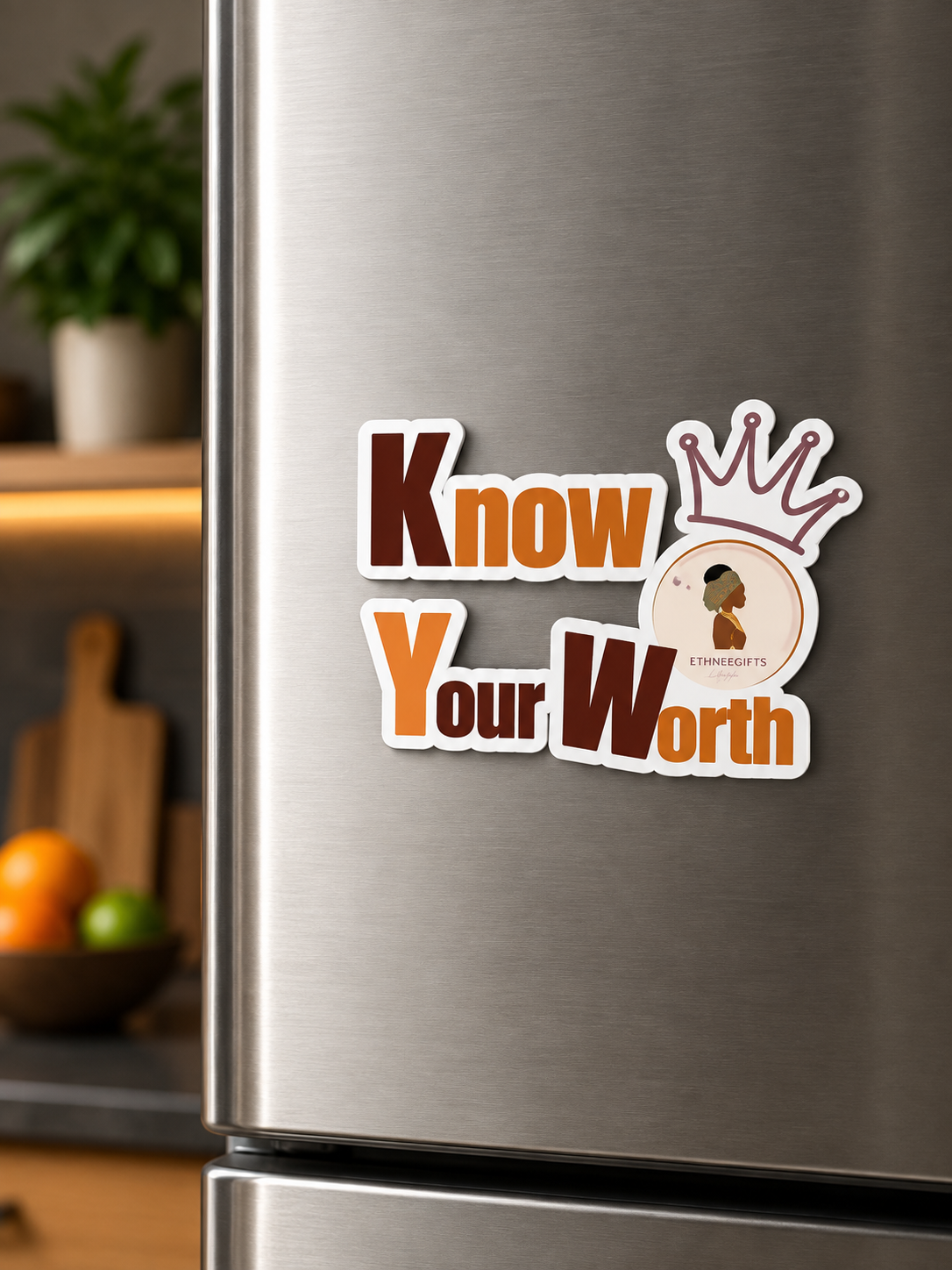 MAGNET KNOW YOUR WORTH | Ethneegifts Lifestyles
