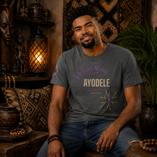 T-SHIRT YOUR NAME MONTH "Ayodele" | Ethneegifts Lifestyles