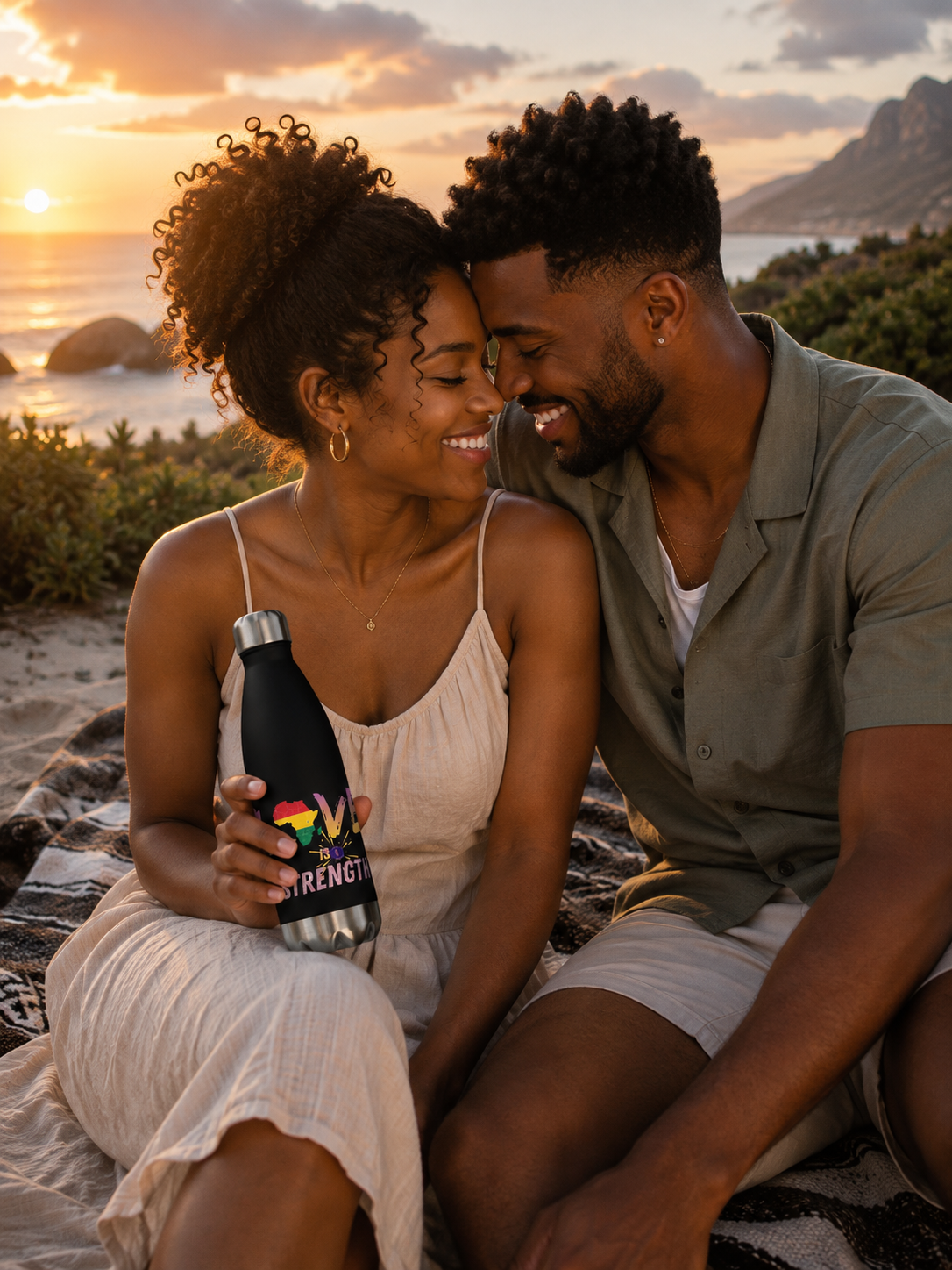 WATER BOTTLE LOVE STRENGTH | Ethneegifts Lifestyles