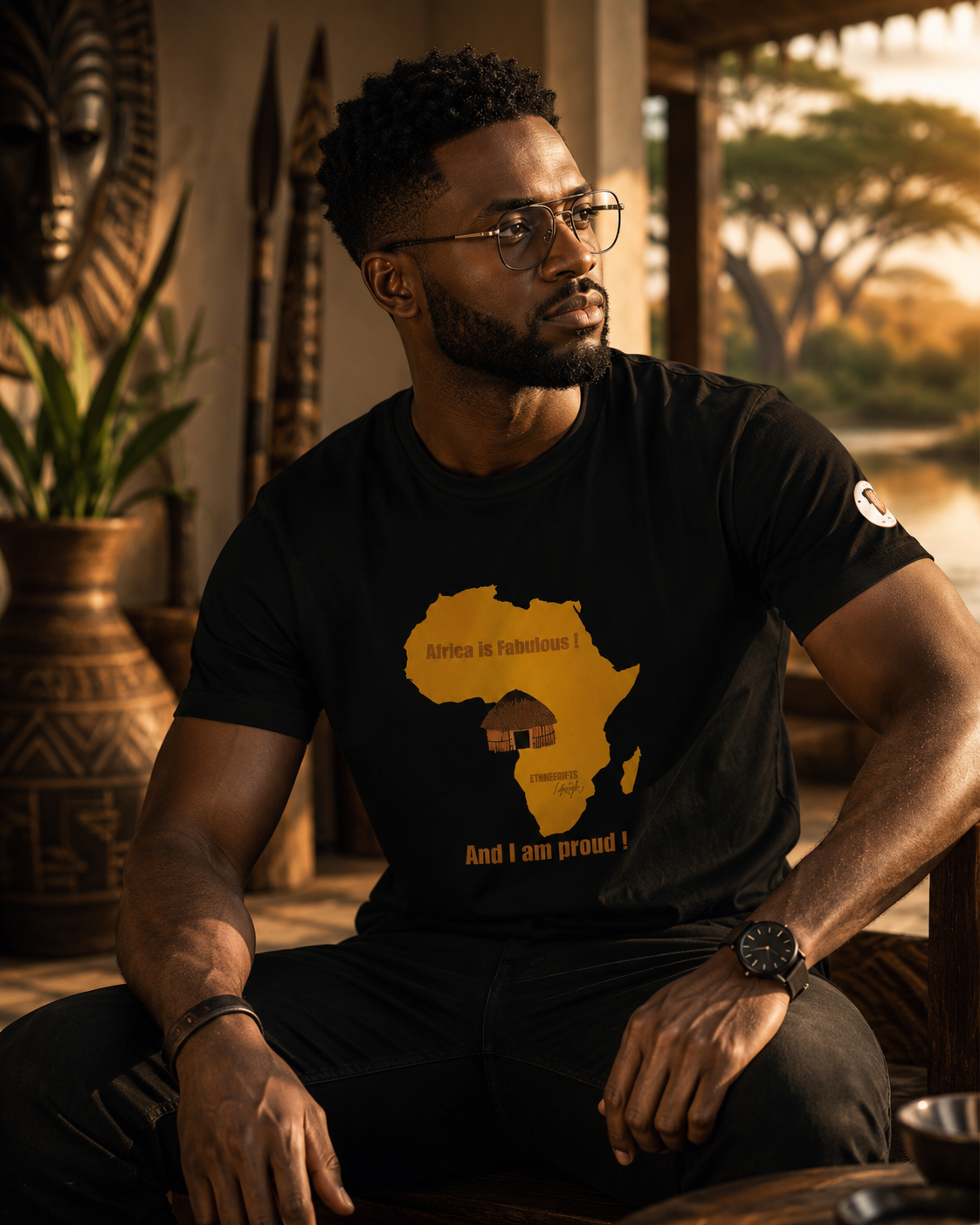 AFRICA IS FABULOUS Africa Roots T-shirt | Ethneegifts Lifestyles