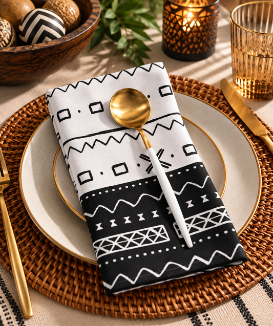 Ancient Symbols Cloth Napkin Set, ancient symbols design
