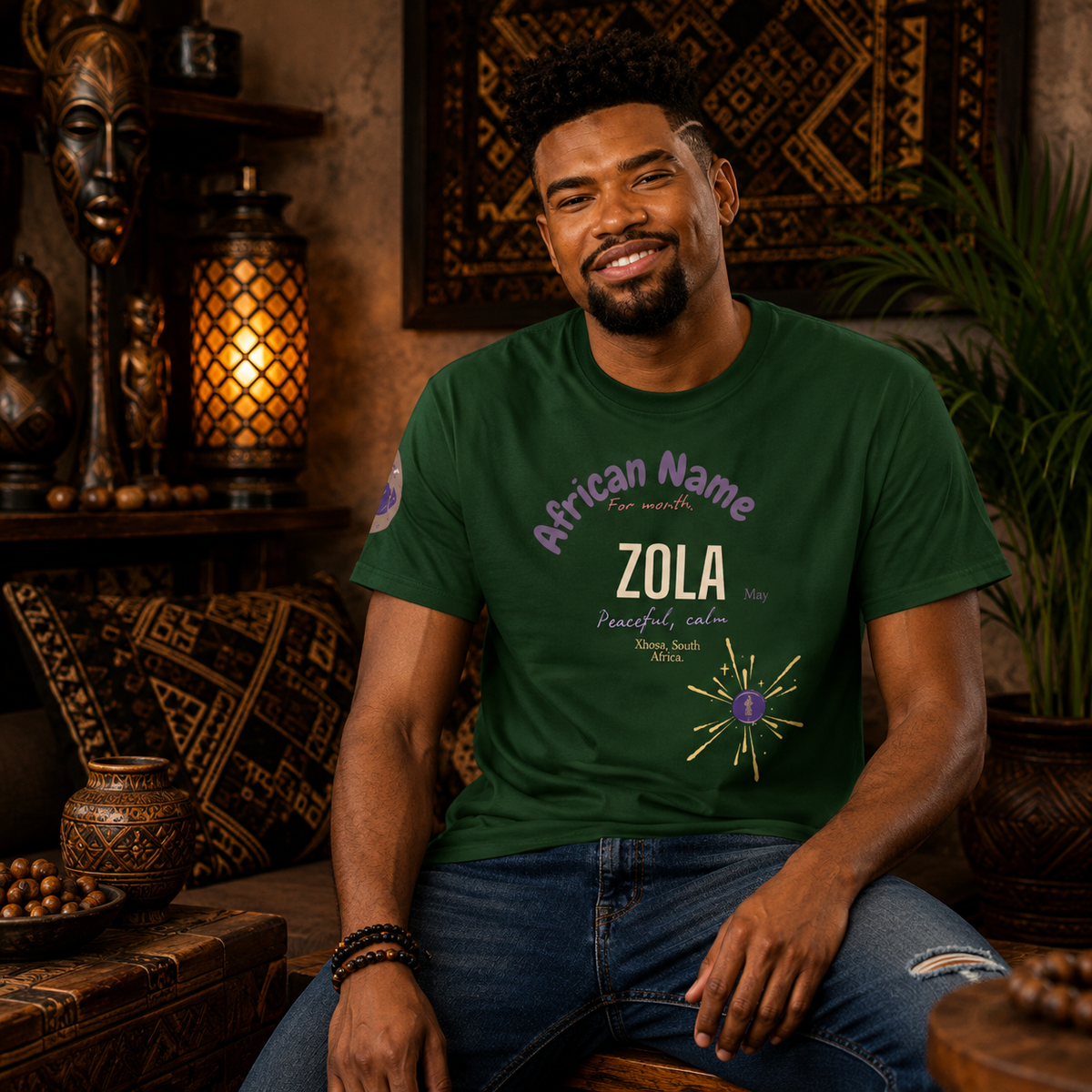 T-SHIRTYOUR NAME MONTH "Zola" | Ethneegifts Lifestyles