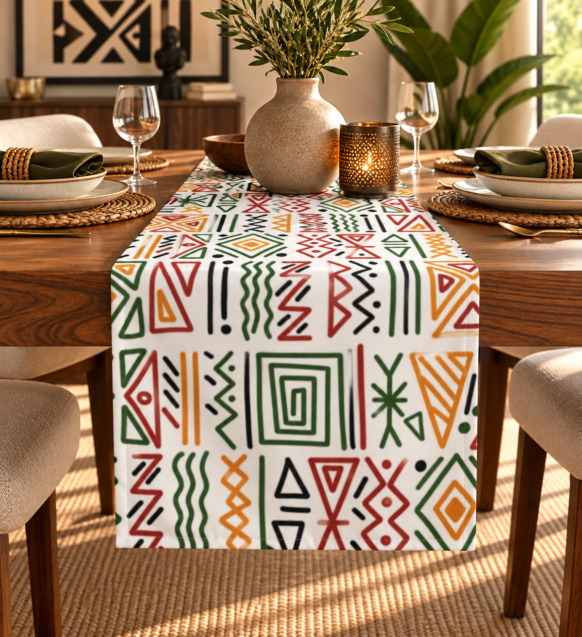 Table runner Gather Around Culture