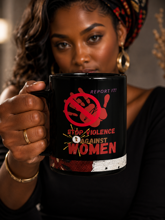 BLACK GLOSSY MUG END ABUSE | Ethneegifts Lifestyles