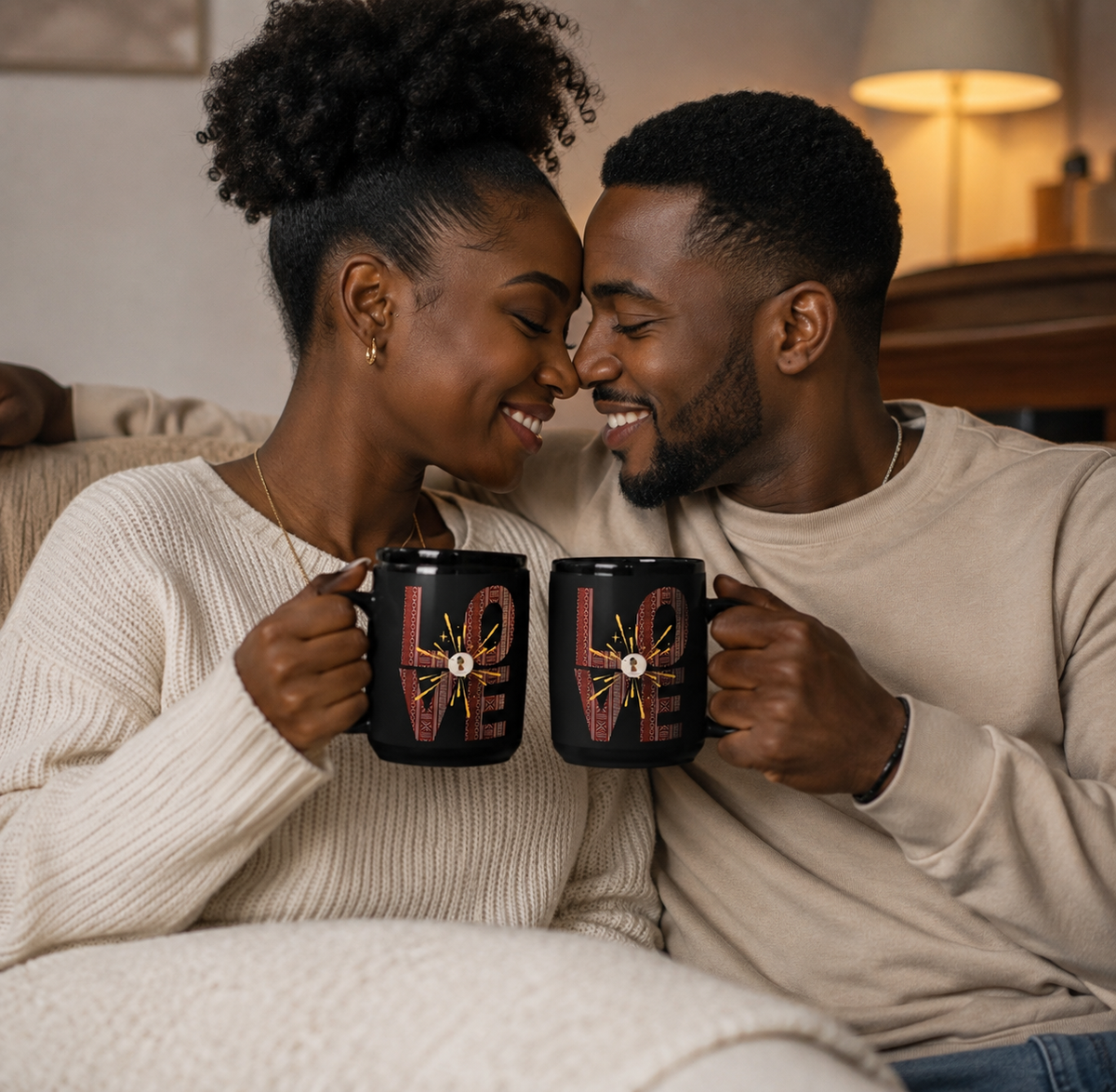 BLACK GLOSSY MUG LOVE | Ethneegifts Lifestyles
