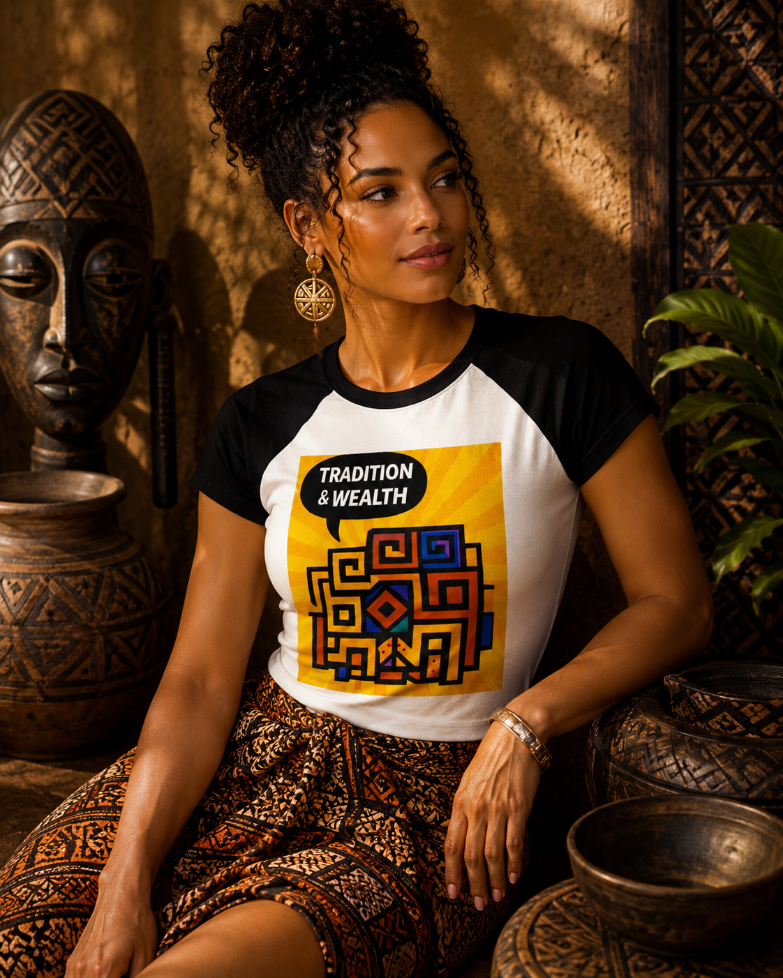 T-SHIRT 
HERITAGE SYMBOLS Tradition & Wealth | Ethneegifts Lifestyles