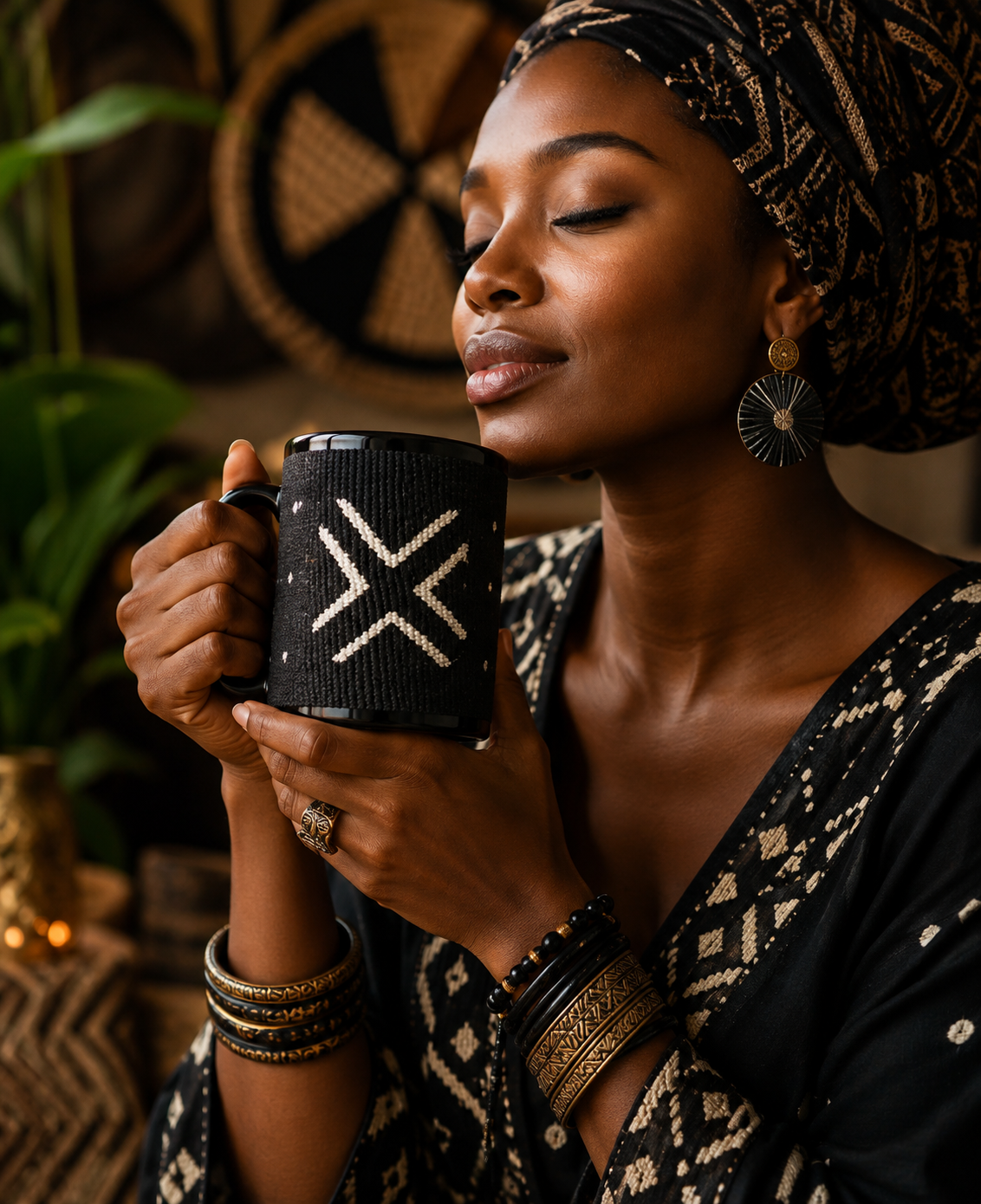 BLACK CROSS BOGOLAN MUG | Ethneegifts Lifestyles