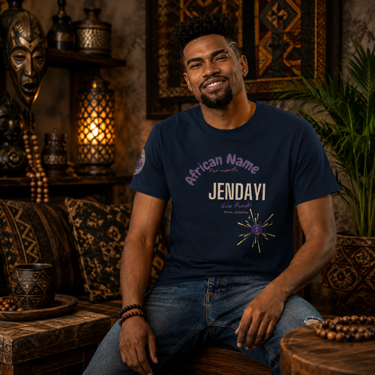 T-SHIRT YOUR NAME MONTH "Jendayi" | Ethneegifts Lifestyles