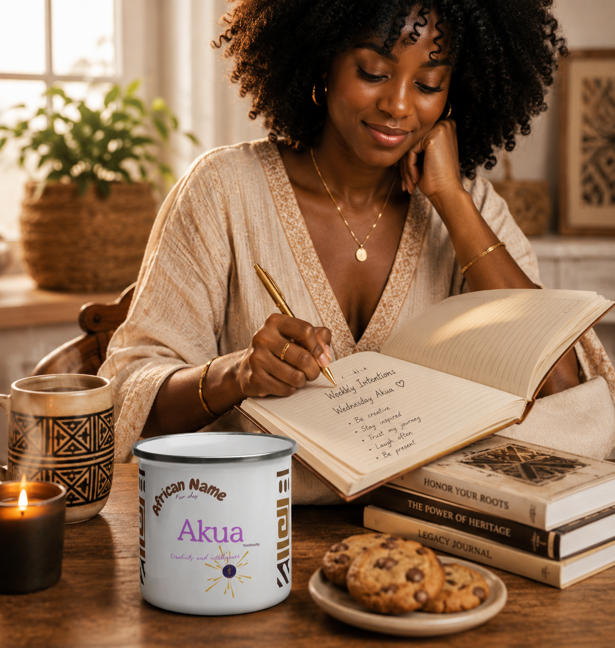 MUG YOUR NAME WEEK "Akua" | Ethneegifts Lifestyles