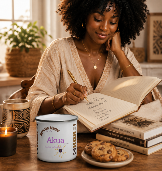 MUG YOUR NAME WEEK "Akua" | Ethneegifts Lifestyles