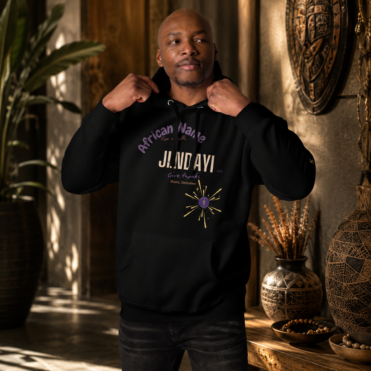 HOODIE YOUR NAME MONTH "Jendayi" | Ethneegifts Lifestyles
