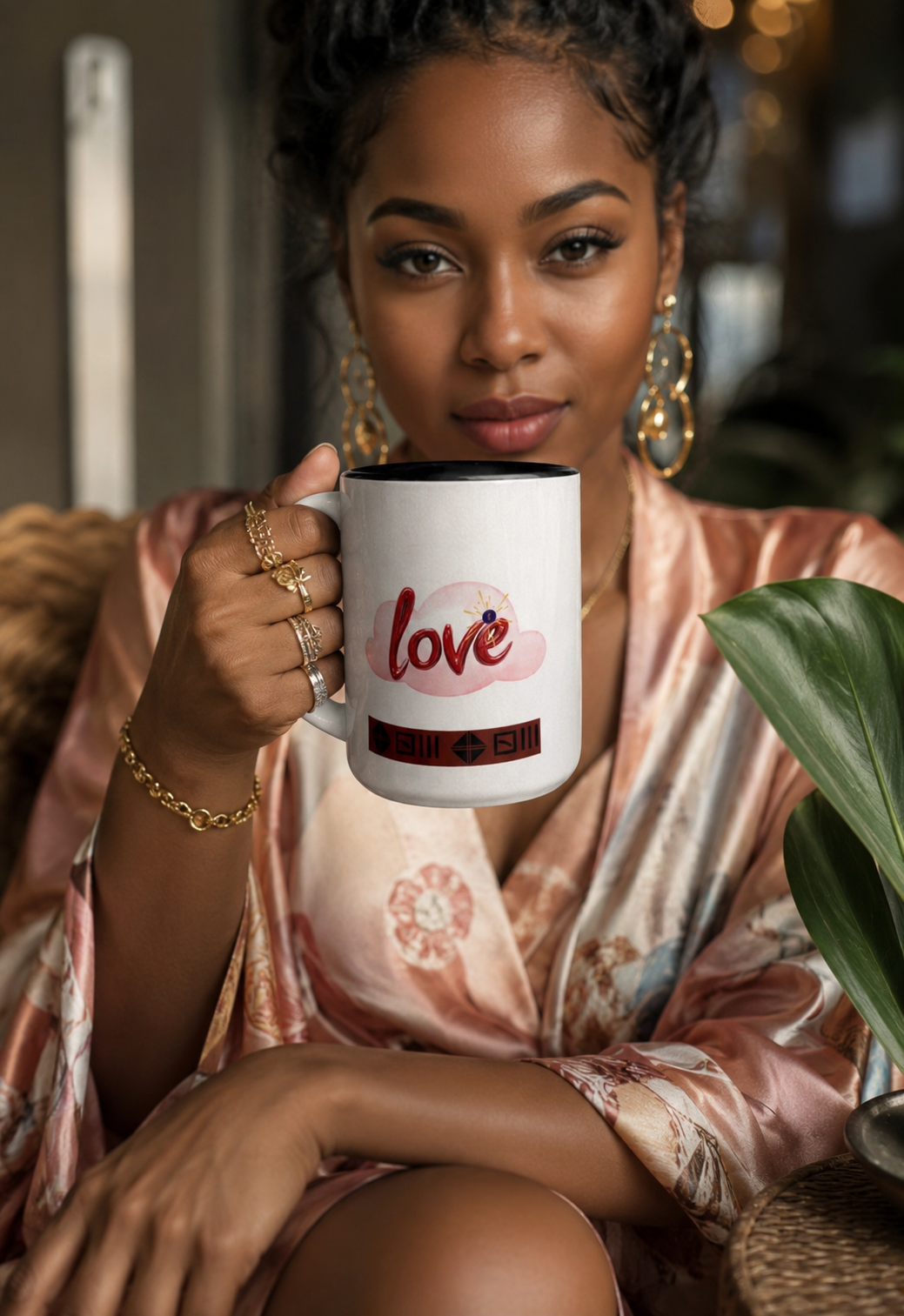 MUG BLACK LOVE CLOUD | Ethneegifts Lifestyles