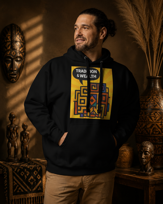 HOODIE HERITAGE SYMBOLS Tradition & Wealth African | Ethneegifts Lifestyles