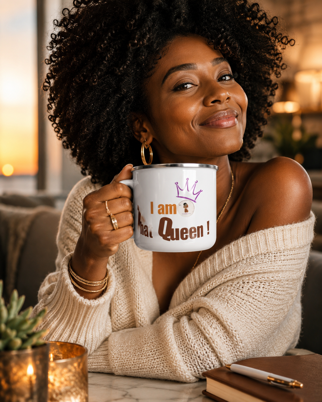 Black glossy heritage mug | Ethneegifts Lifestyles