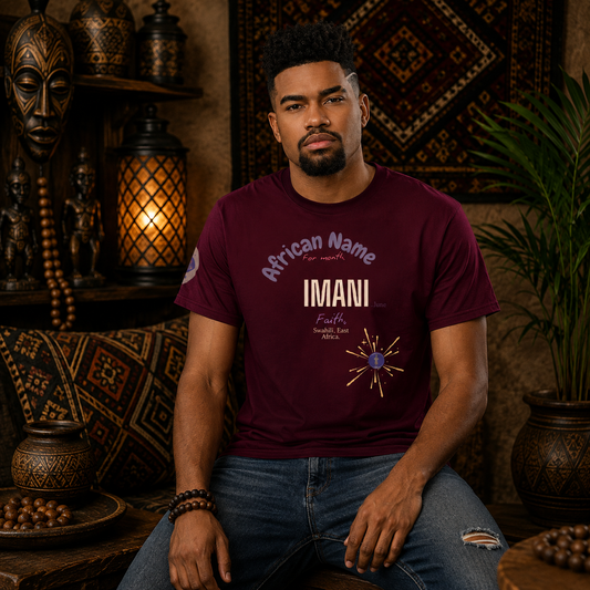 T-SHIRT YOUR NAME MONTH "Imani" | Ethneegifts Lifestyles