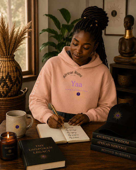 CROP HOODIE YOUR NAME "Yaa" | Ethneegifts Lifestyles