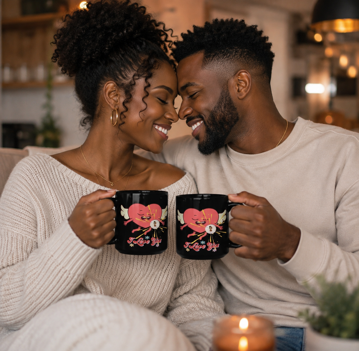 BLACK GLOSSY MUG LOVE EXPRESS YOURSELF | Ethneegifts Lifestyles