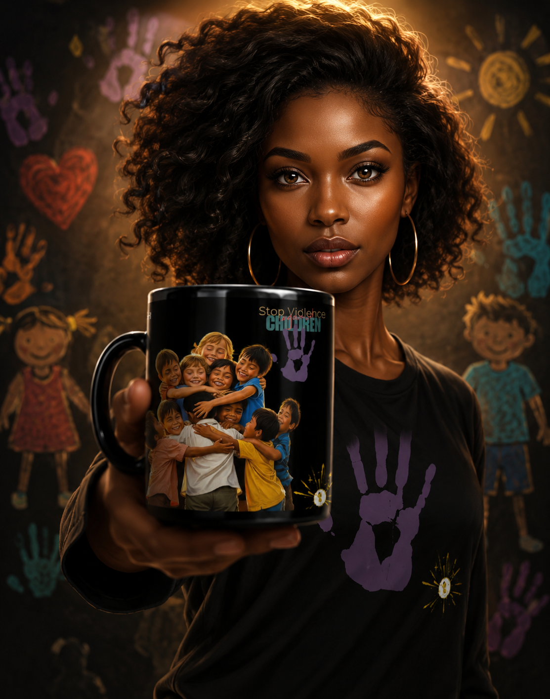 BLACK GLOSSY MUG  SAFE FUTURE | Ethneegifts Lifestyles