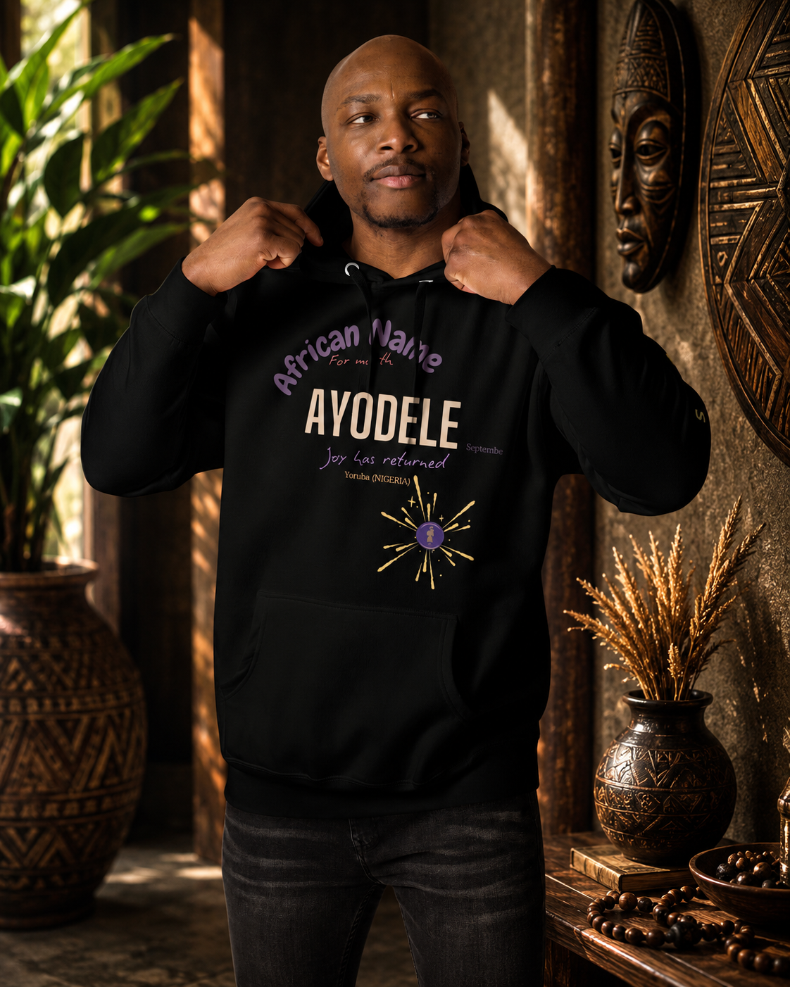 HOODIE YOUR NAME MONTH "Ayodele" | Ethneegifts Lifestyles