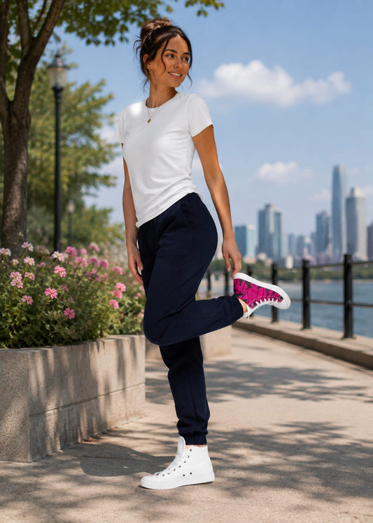 PINK BICOLOR ROOTS HIGH-TOP | Ethneegifts Lifestyles
