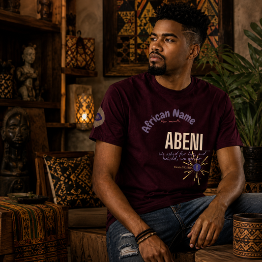 T-SHIRT YOUR NAME MONTH "Abeni" | Ethneegifts Lifestyles