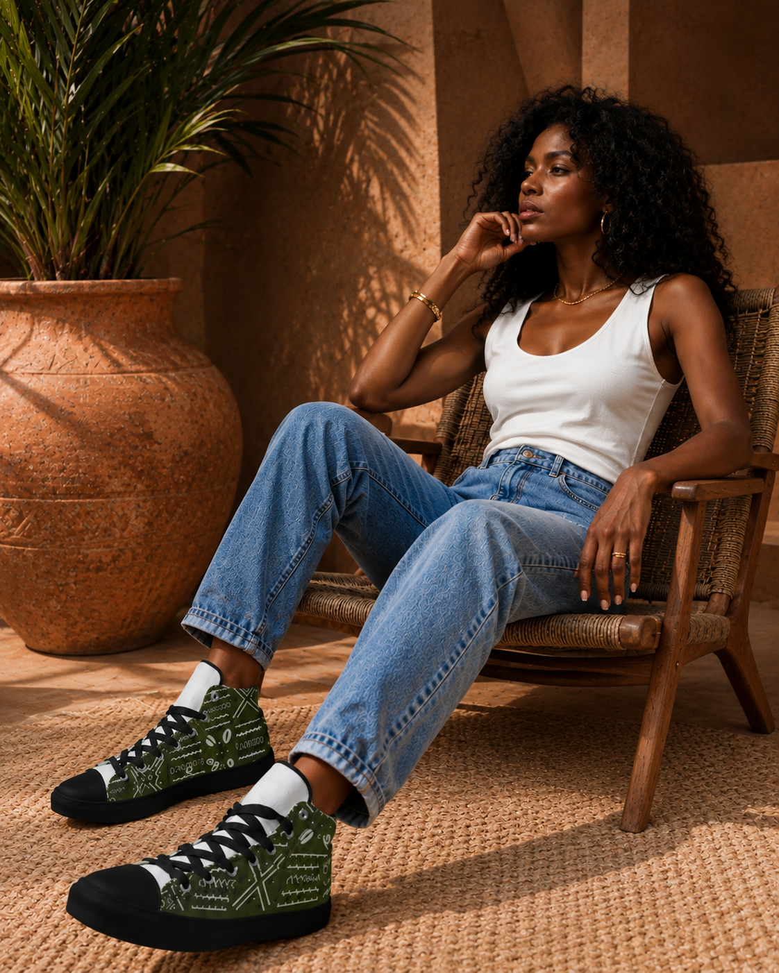 GREEN ROOTS HIGH-TOP | Ethneegifts Lifestyles