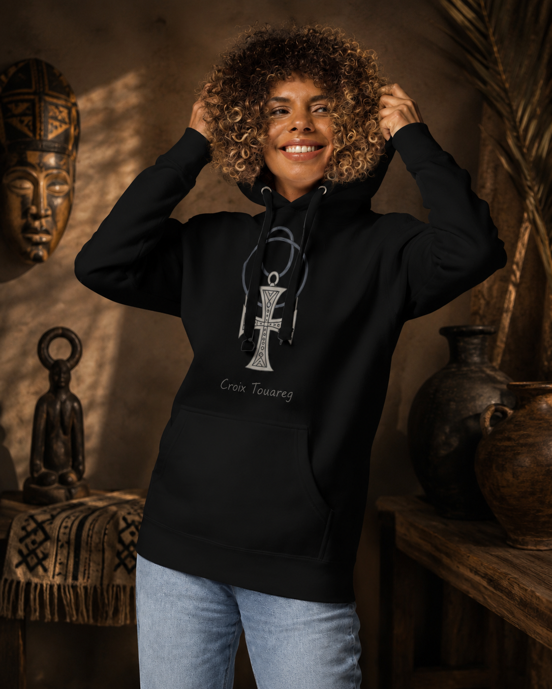 HOODIE HERITAGE SYMBOLS Ankh Identity | Ethneegifts Lifestyles