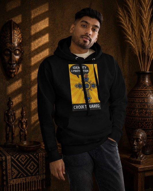 HOODIE HERITAGE SYMBOLS Croix Touareg | Ethneegifts Lifestyles