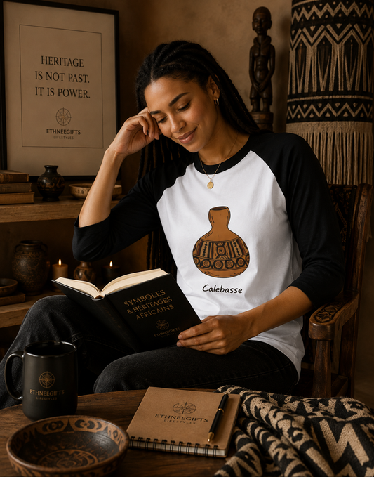 T-SHIRT HERITAGE SYMBOLS Calabash | Ethneegifts Lifestyles