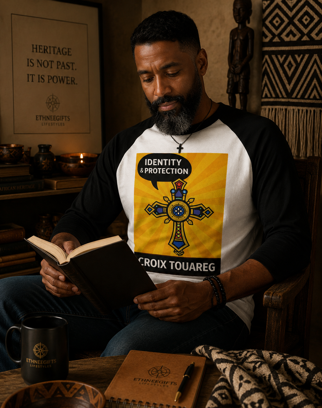 T-SHIRT
LONG SIGNATURE SYMBOLS Tuareg Cross | Ethneegifts Lifestyles