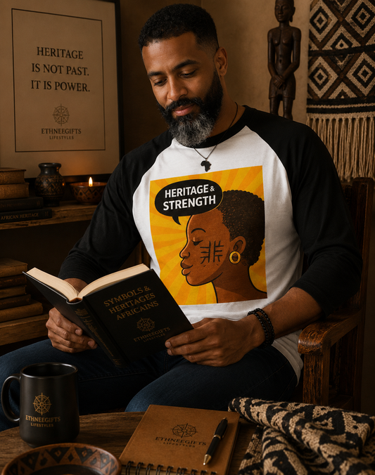 T-SHIRT
LONG SIGNATURE SYMBOLS Heritage  & Strength | Ethneegifts Lifestyles