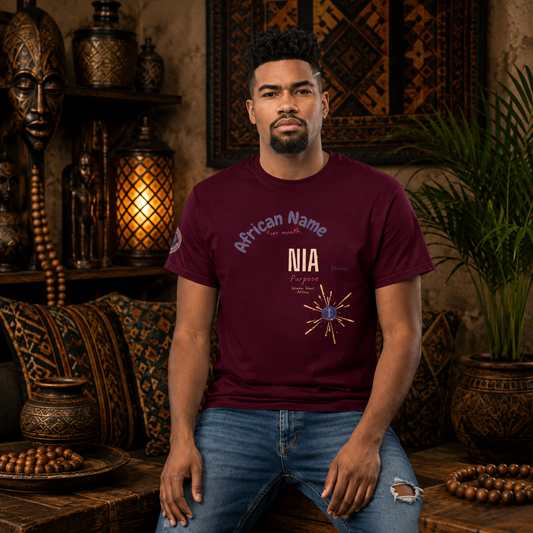 T-SHIRT YOUR NAME MONTH "Nia" | Ethneegifts Lifestyles