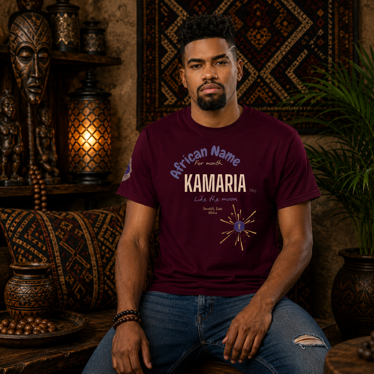 T-SHIRT YOUR NAME MONTH "Kamaria" | Ethneegifts Lifestyles