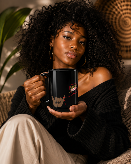 BLACK GLOSSY MUG STOP RACIAL ABUSE | Ethneegifts Lifestyles