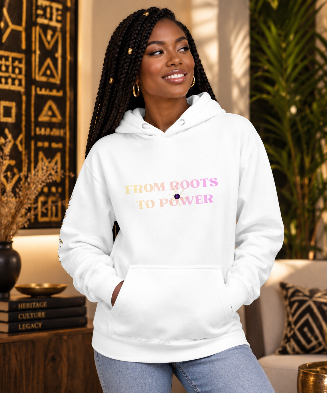 FROM ROOTS TO POWER HOODIE | Ethneegifts Lifestyles