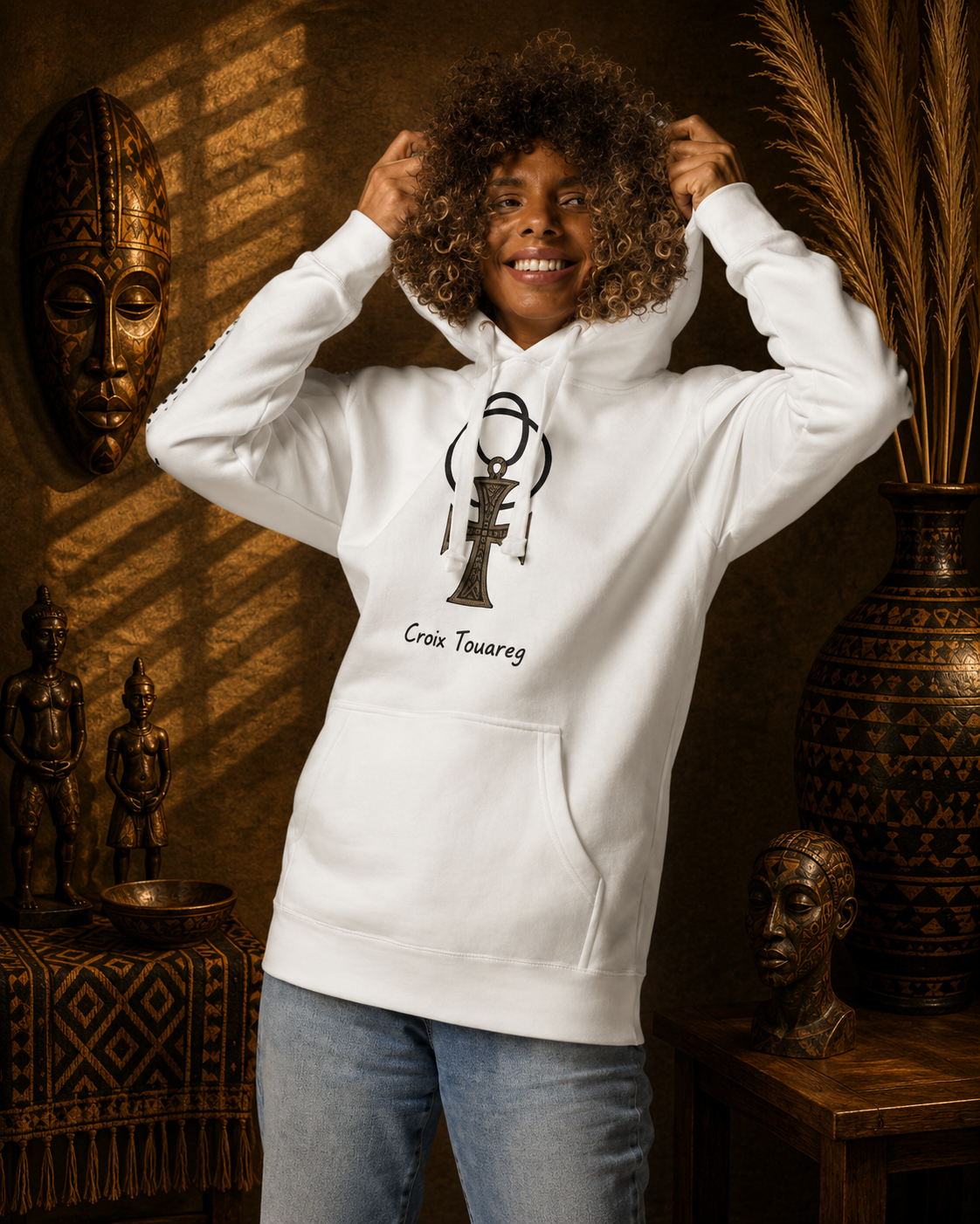 HOODIE HERITAGE SYMBOLS Ankh Identity | Ethneegifts Lifestyles