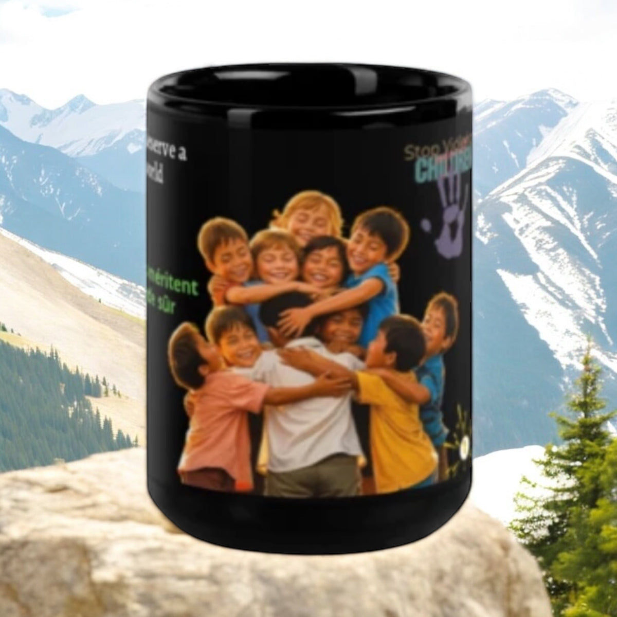 BLACK GLOSSY MUG  SAFE FUTURE | Ethneegifts Lifestyles